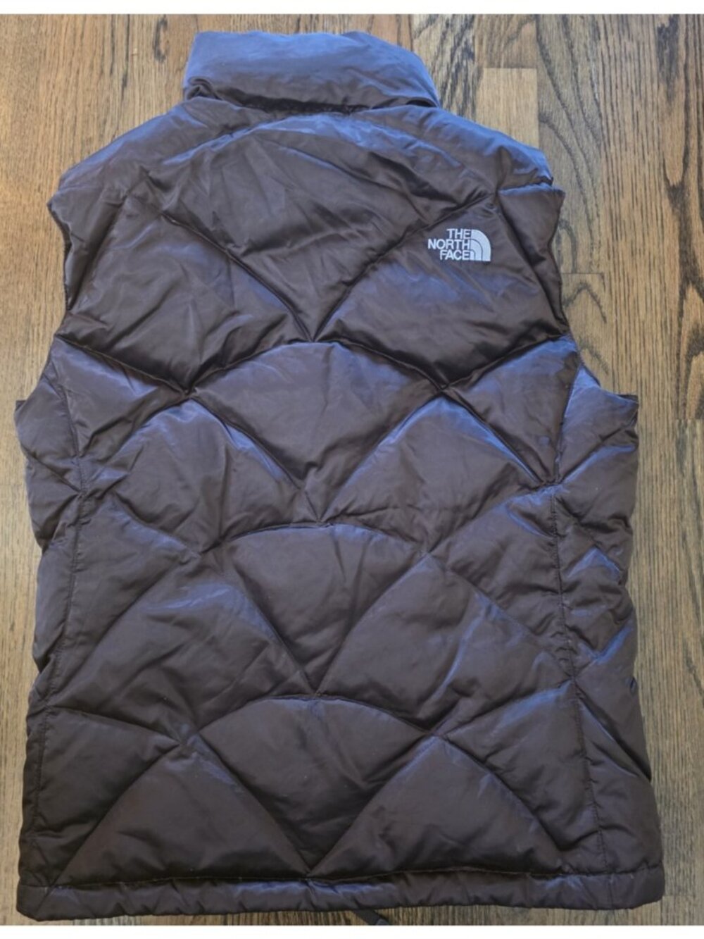 The North Face Vest Womens L Large Brown 550 Down Puffer Quilted Zip Insulated - Picture 8 of 8
